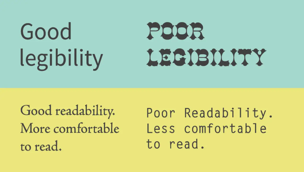 Readability And Legibility In Fonts