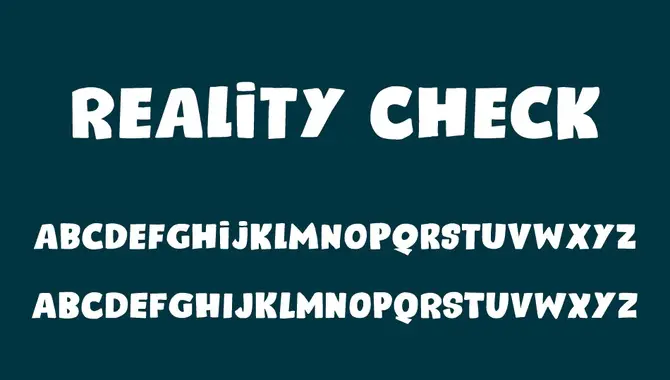 Reality Check Font