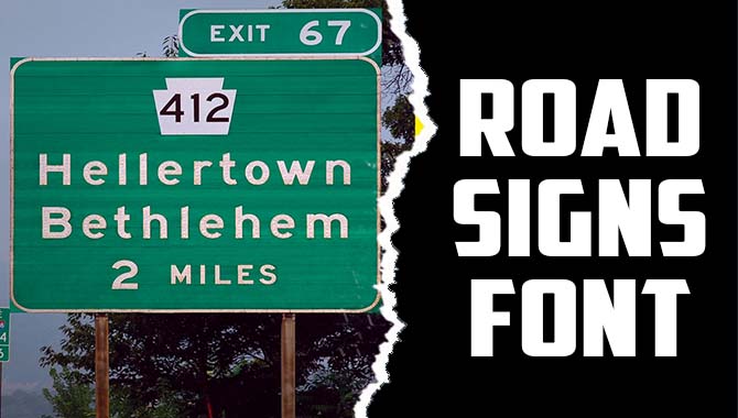 Road Signs Font - A Font Lover's Guide