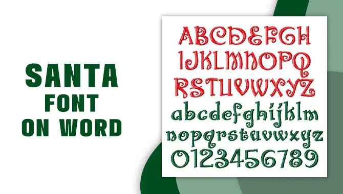 Santa Font On Word