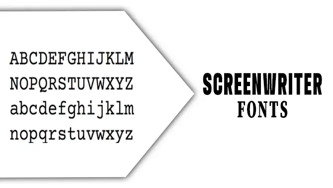 Screenwriter Fonts