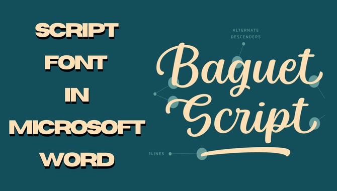 Script Font In Microsoft Word