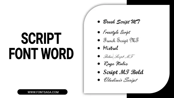 Script Font Word