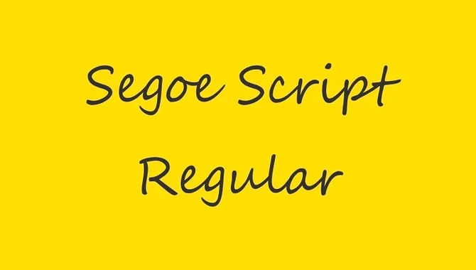 Segoe Script