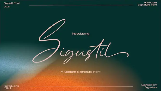 Sigustil – Signature Font