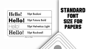 Standard Font Size For Papers: A Comprehensive Guide