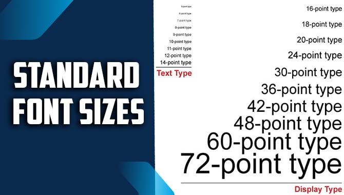 Standard Font Sizes - Beautiful Font Designs