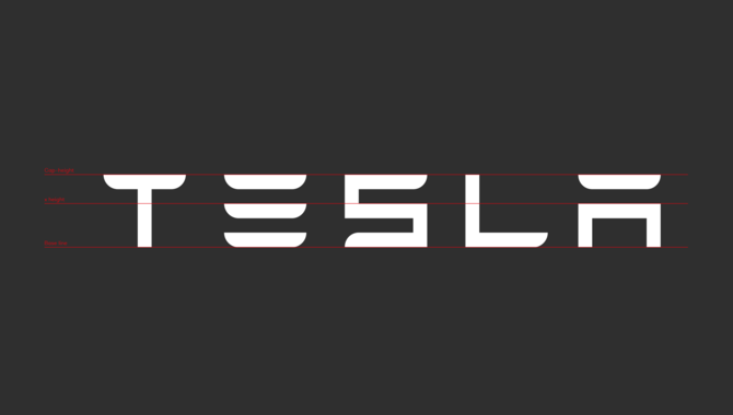 Tesla's Logo Typeface