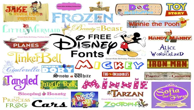 The 10 Best Name Of Disney Font