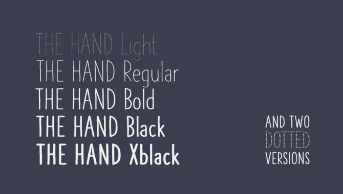The Hand - A Distinctive Handwriting Font In Word