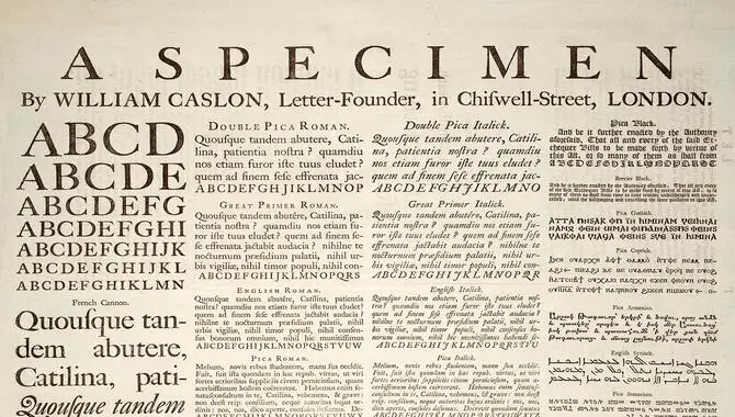 The History Of Font Size And Its Development