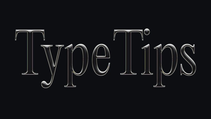 Tips For Improving Typography Skills