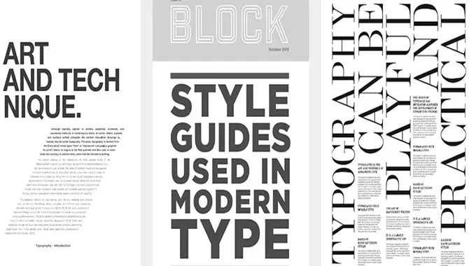 Typography And Design Elements