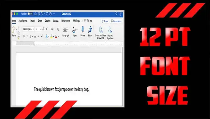 Understanding The Format Of 12 Pt Font