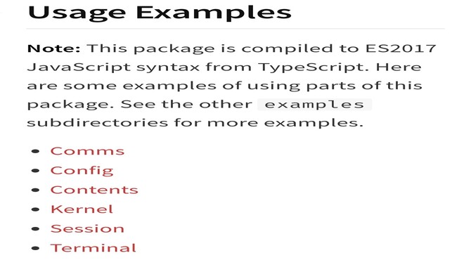 Usage Examples