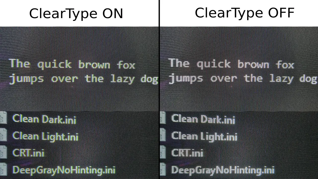 Use Cleartype Text Tuner