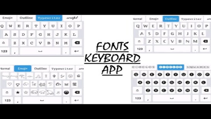Using A Font Keyboard