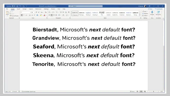 Using Calibri Fonts For Different Types Of Documents