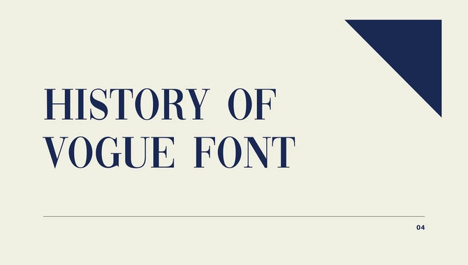 Vogue Font History