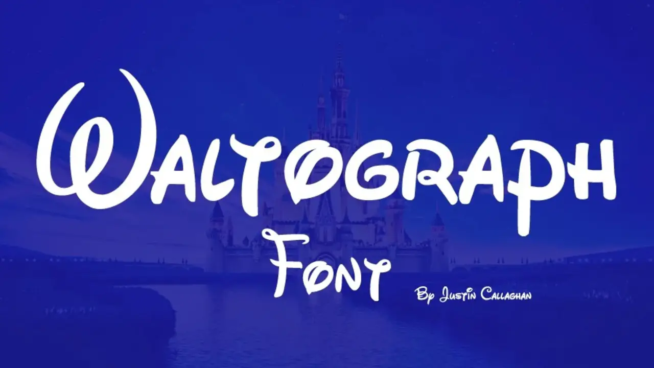 Waltograph (Original Disney Logo Font)