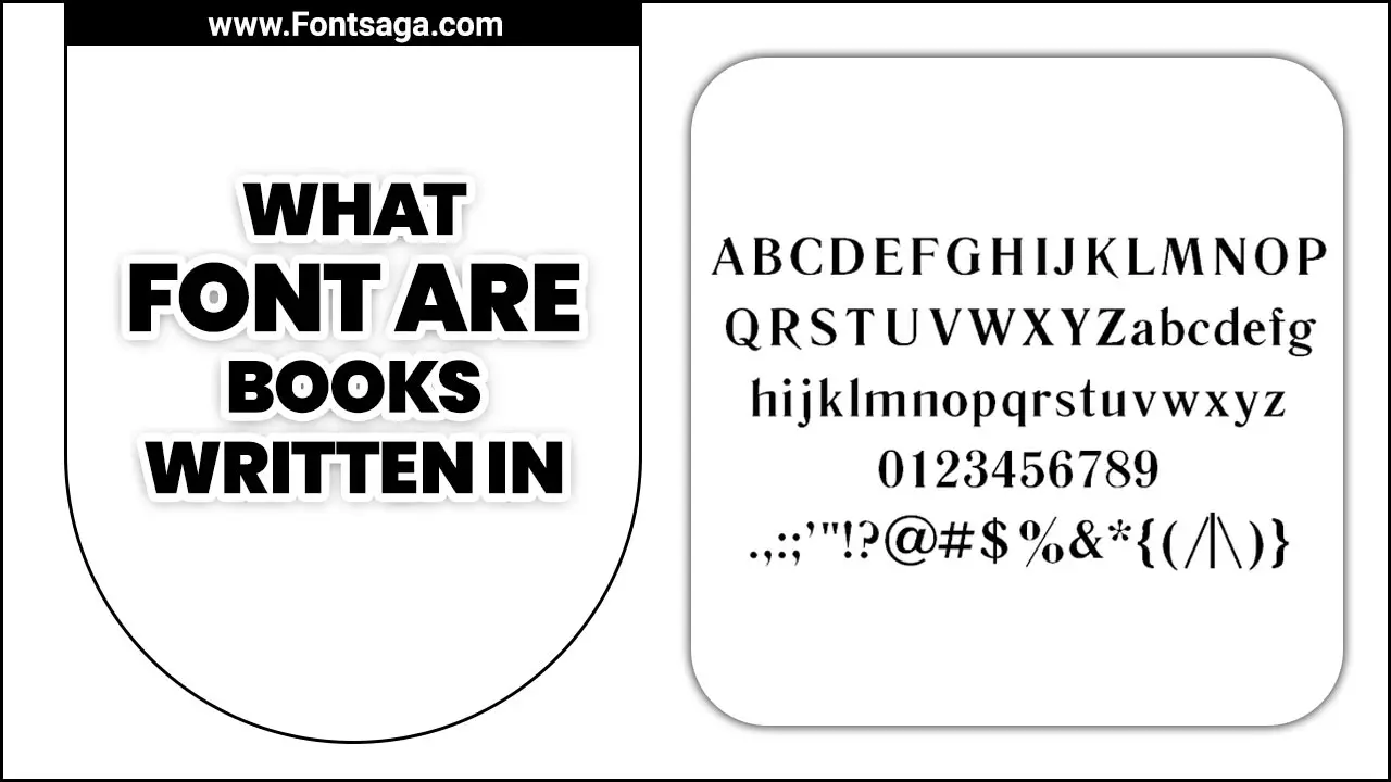 What Font Are Books Written In