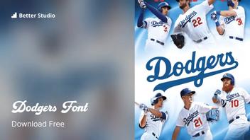 Los Angeles Dodgers Jersey-lettertype .TTF -  België