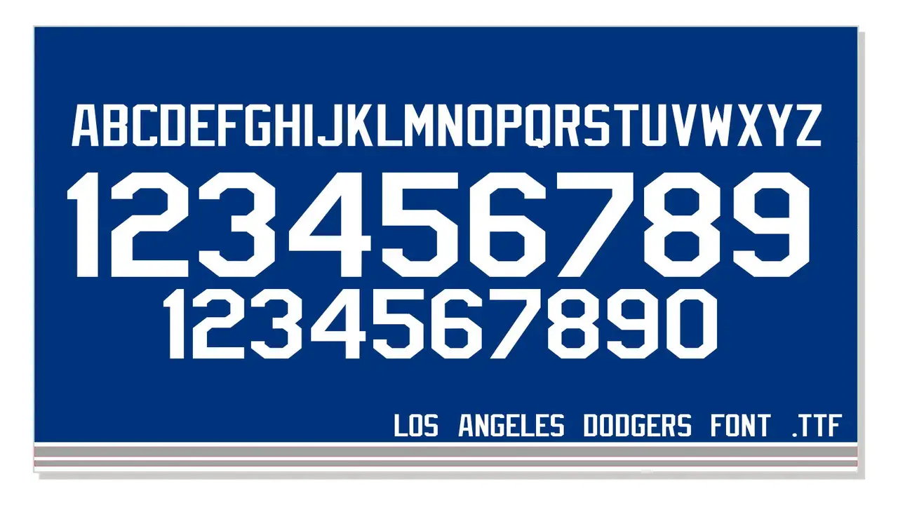 What Font Do The Dodgers Use On Their Jerseys