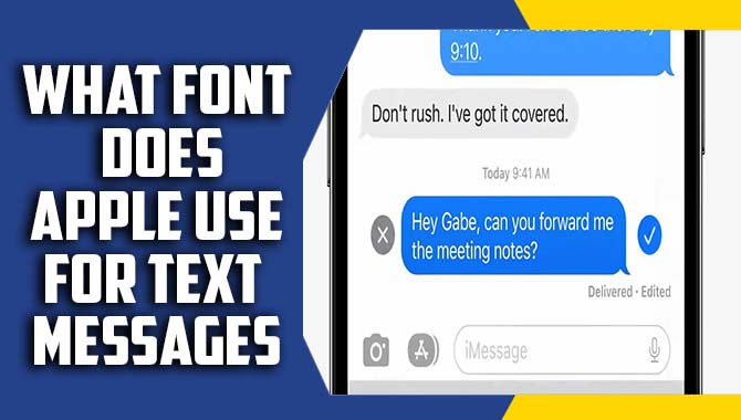 What Font Does Apple Use For Text Messages