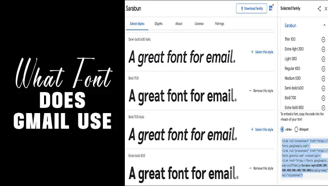 What Font Does Gmail Use? Find Out Now