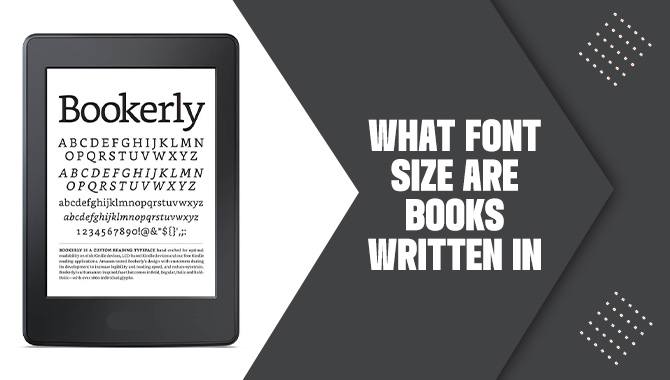 What Font Size Are Books Written In