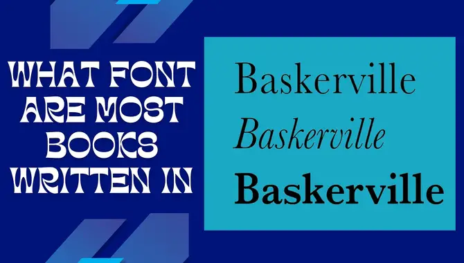 What Font Are Most Books Written In