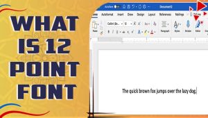 What Is 12 Point Font? A Comprehensive Guide