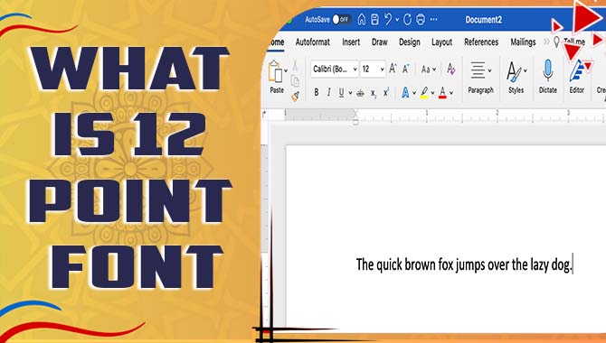 what is 12 point font
