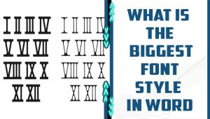 What Is The Biggest Font Style In Word?-  A Complete Guideline