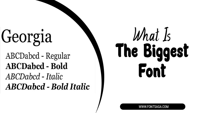 What Is The Biggest Font