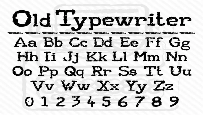 What Makes Old Typewriter Fonts Unique