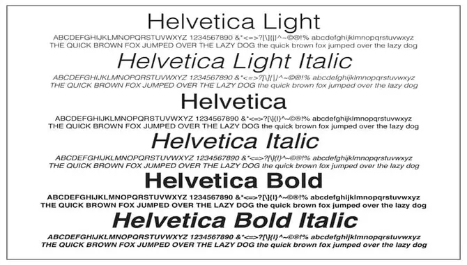 What Is Helvetica Font