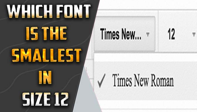 Which Font Is The Smallest In Size 12