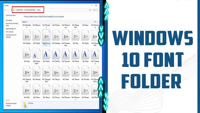 Windows 10 Font Folder