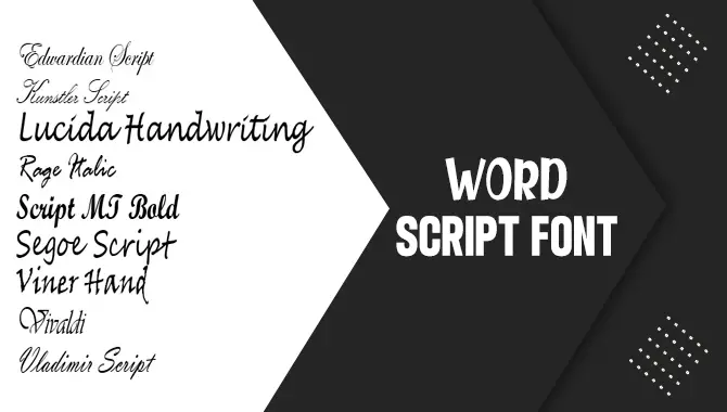 Word Script Fonts: Create Documents Idea