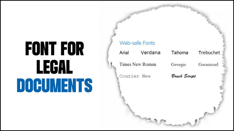 Font For Legal Documents