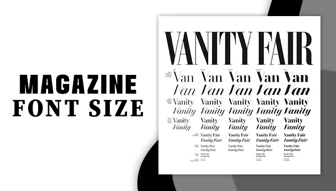 magazine font size