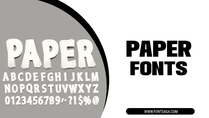 paper fonts