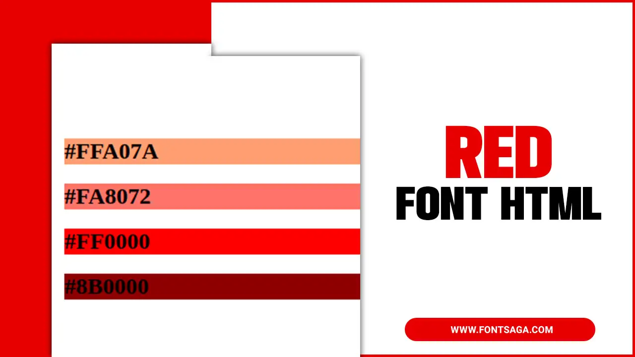 Red Font HTML
