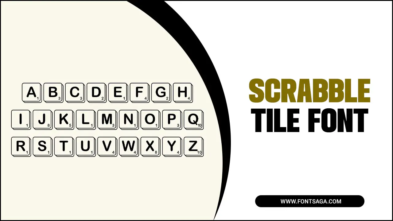 Scrabble Tile Font