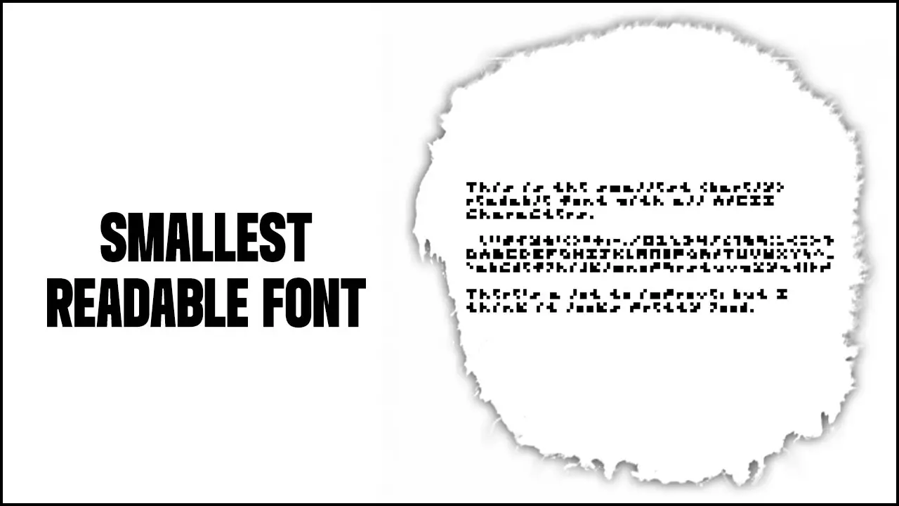 Smallest Readable Font