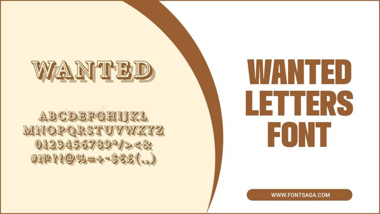 Wanted Letters Font