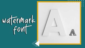 Mastering Watermark Font: A Comprehensive Guide