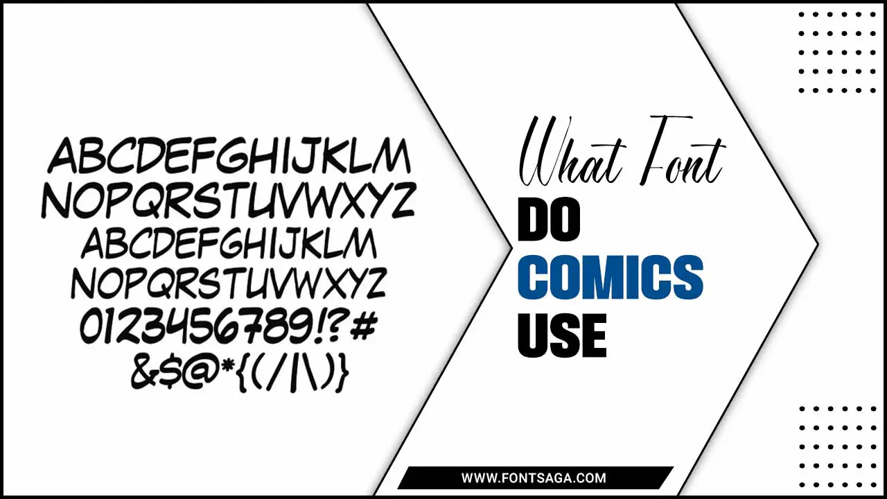What Font Do Comics Use