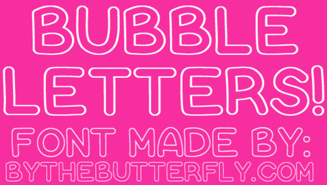 How To Save And Share Bubble Letter Fonts